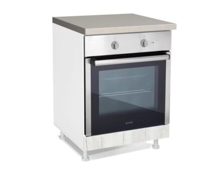 KD60R46 IN D60R Επιδαπέδιο ντουλάπι εντοιχιζόμενης ηλεκτρικής κουζίνας δρυς πάγου