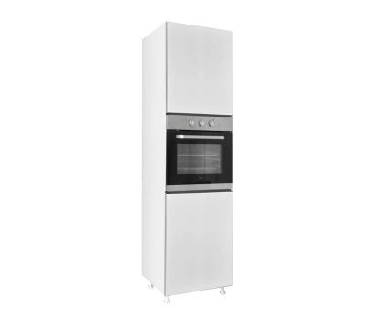 Στήλη ντουλάπα εντοιχιζόμενου φούρνου κουζίνας LINA D60RV Ασπρο