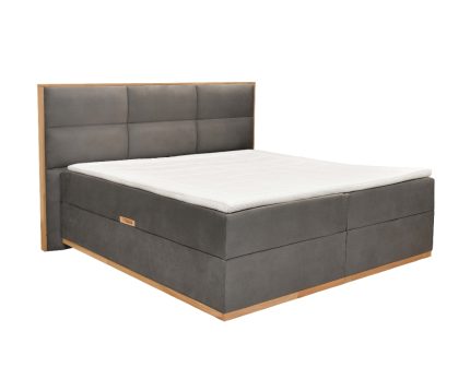 Κρεβάτι με αποθηκευτικό ανώστρωμα και στρώμα με ανεξάρτητα ελατήρια Magnum Γκρι 160*200